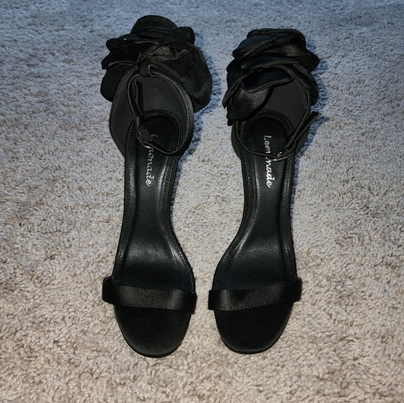 Shoes - Brand New Satin Rose Heel